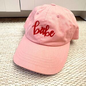 Disney Inspired Babe Pink Dad Hat Mickey Ears Embroidered Baseball Cap